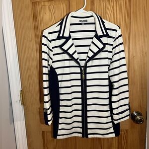 Striped Black and White Blazer